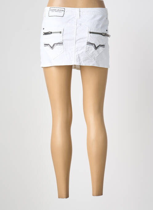 Mini-jupe taille normale blanc GUESS femme