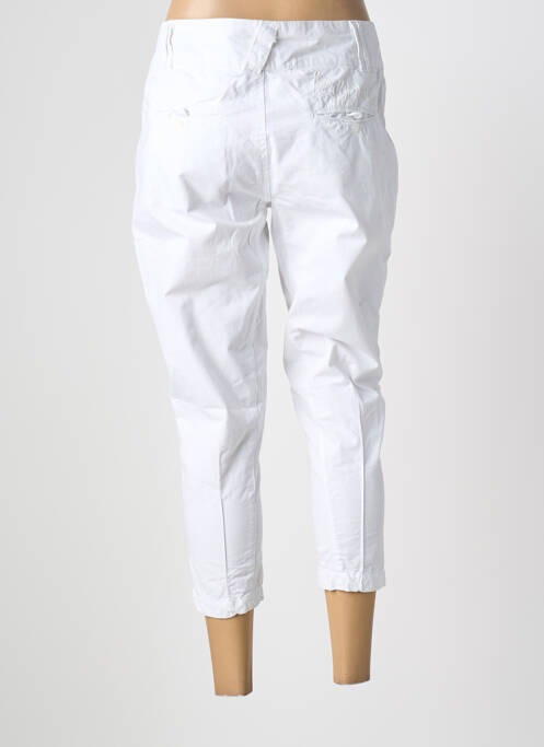 Pantacourt tissage popeline taille normale blanc KAPORAL femme