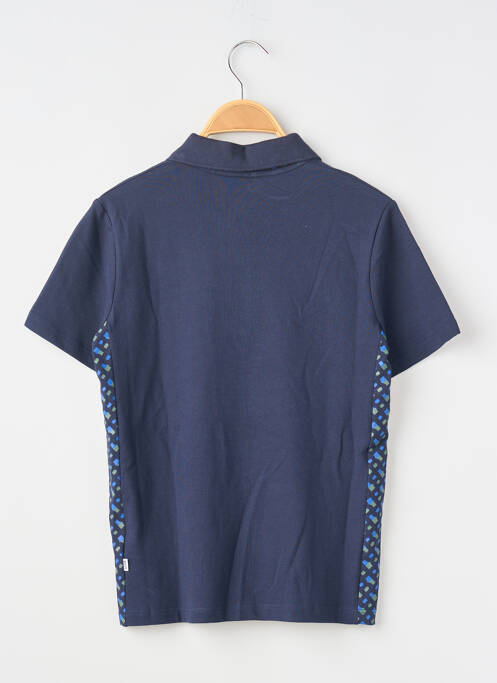Polo stretch manches courtes bleu HUGO BOSS garcon