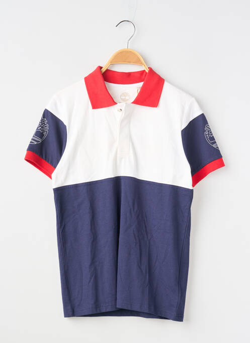 Polo stretch manches courtes bleu TIMBERLAND garcon