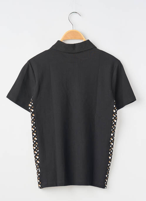 Polo stretch manches courtes noir HUGO BOSS garcon
