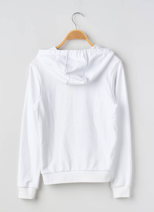 Sweat-shirt à capuche col rond manches longues blanc TIMBERLAND garcon