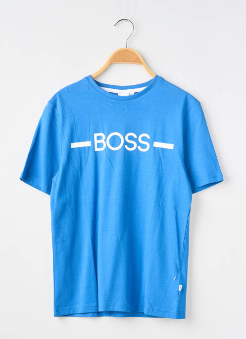 T-shirt stretch manches courtes bleu HUGO BOSS garcon