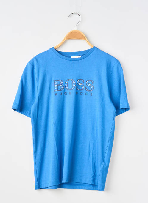 T-shirt stretch manches courtes bleu HUGO BOSS garcon