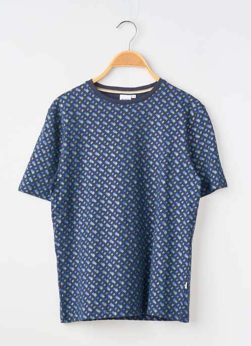 T-shirt stretch manches courtes bleu HUGO BOSS garcon