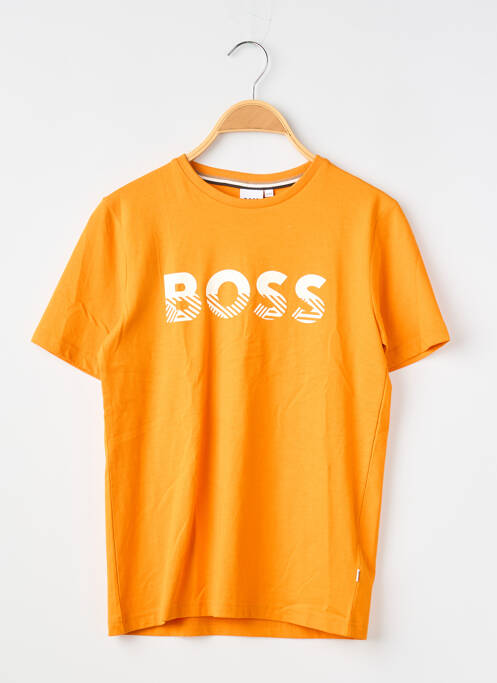 T-shirt stretch manches courtes orange HUGO BOSS garcon