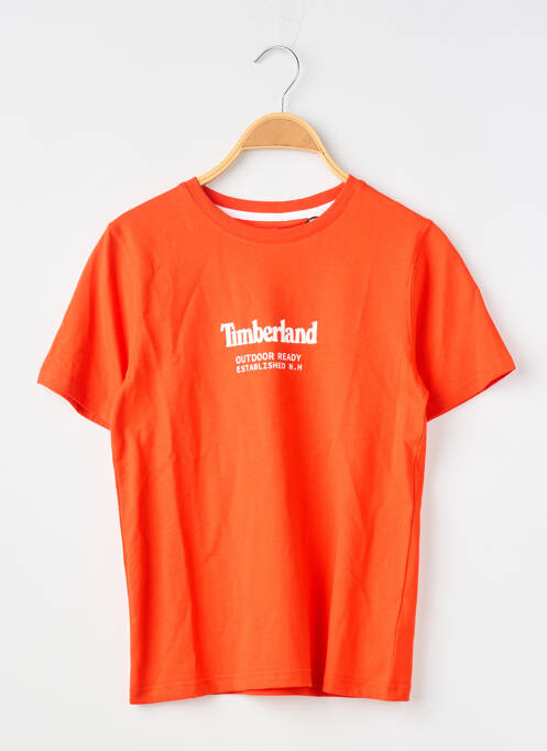 T-shirt stretch manches courtes orange TIMBERLAND garcon