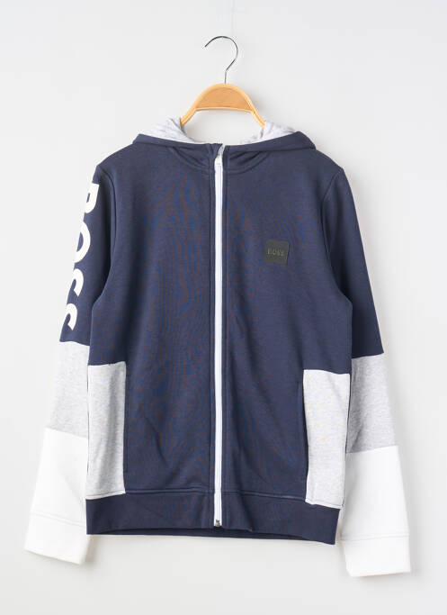 Veste casual poches bleu HUGO BOSS garcon