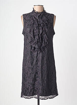 Robe mi-longue sans manche sans manche gris ANGE femme
