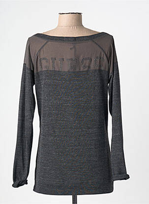 T-shirt manches longues manches longues gris GUESS femme