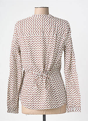 Blouse tissage popeline manches longues beige PEPE JEANS femme