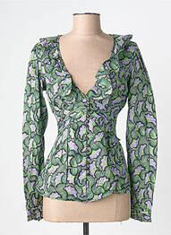 Chemisier imprimé fleurs manches longues vert PEPE JEANS femme