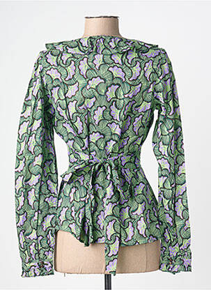 Chemisier imprimé fleurs manches longues vert PEPE JEANS femme