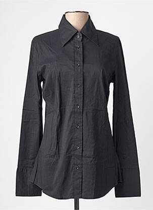 Chemisier coupe cintrée manches longues noir GUESS femme