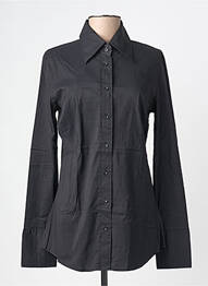 Chemisier coupe cintrée manches longues noir GUESS femme