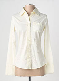 Chemisier coupe cintrée manches longues jaune GUESS femme