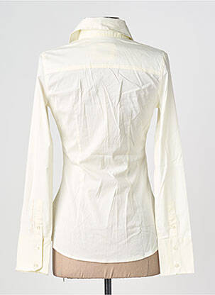 Chemisier coupe cintrée manches longues jaune GUESS femme