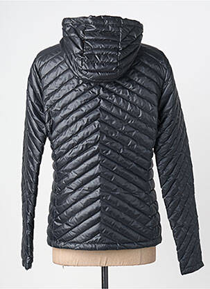Doudoune manches longues a capuche noir LACOSTE femme