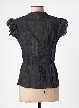 Chemisier manches courtes manches courtes noir PEPE JEANS femme