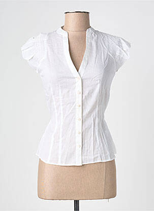 Chemisier manches courtes manches courtes blanc PEPE JEANS femme
