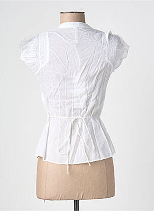 Chemisier manches courtes manches courtes blanc PEPE JEANS femme