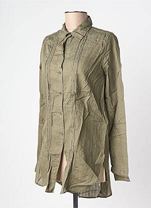 Chemisier coupe cintrée manches longues vert MELTIN'POT femme