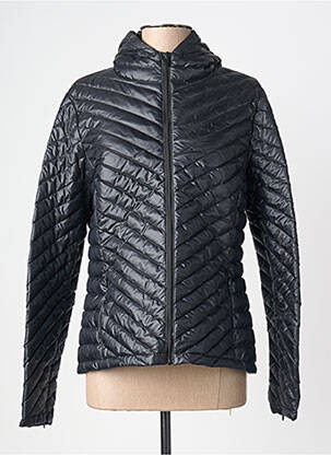 Doudoune manches longues a capuche noir LACOSTE femme