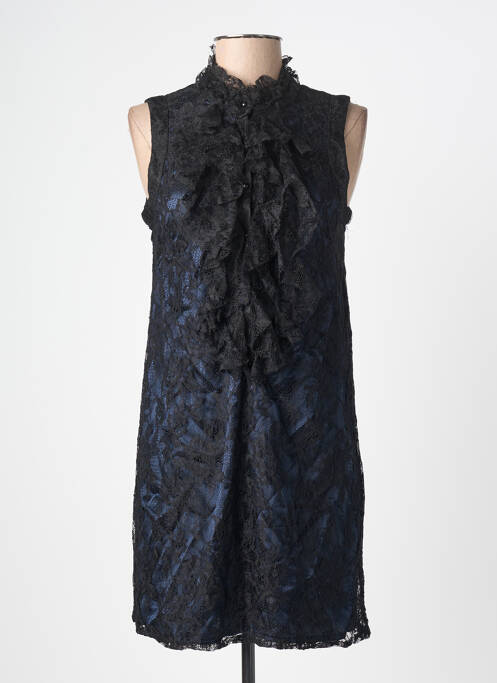 Robe mi-longue sans manche sans manche noir ANGE femme