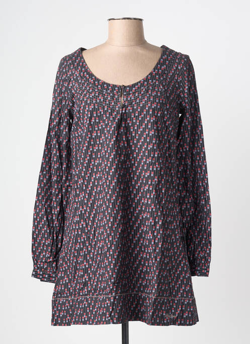 Tunique manches longues imprimé fantaisie noir PEPE JEANS femme