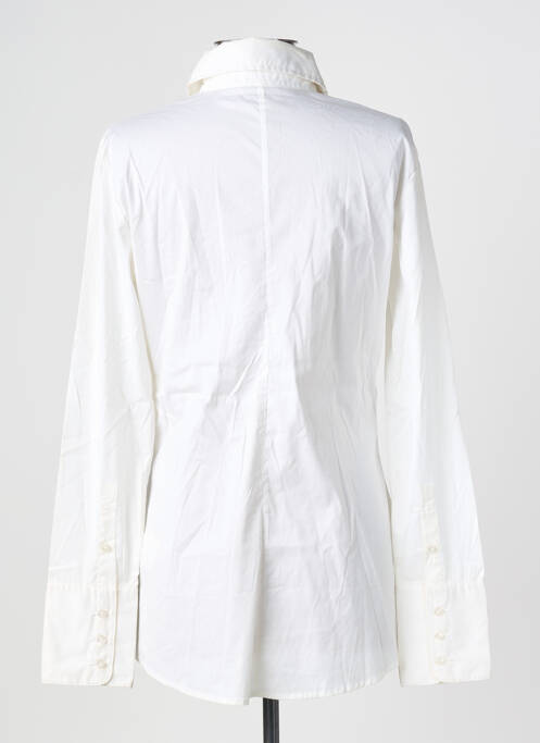 Chemisier coupe droite manches longues blanc GUESS femme