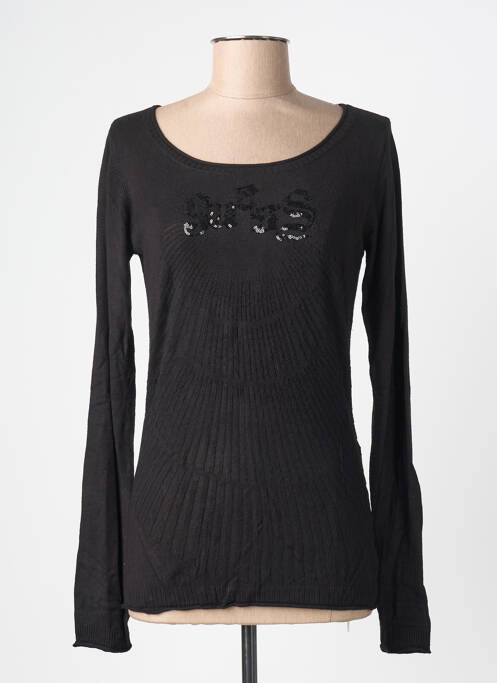 T-shirt manches longues manches longues noir GUESS femme
