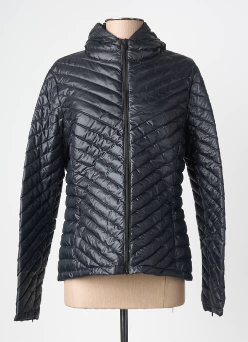 Doudoune manches longues a capuche noir LACOSTE femme