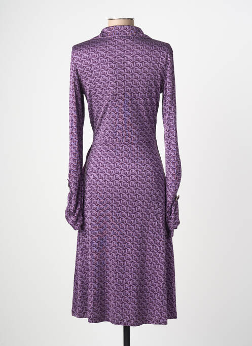 Robe mi-longue violet GUESS femme