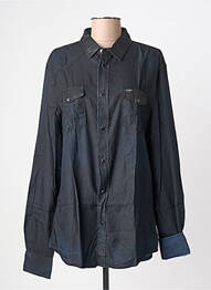 Chemise manches longues poignets boutonnés noir GUESS homme