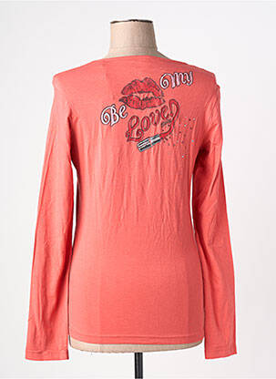 T-shirt manches longues manches longues rose GUESS femme