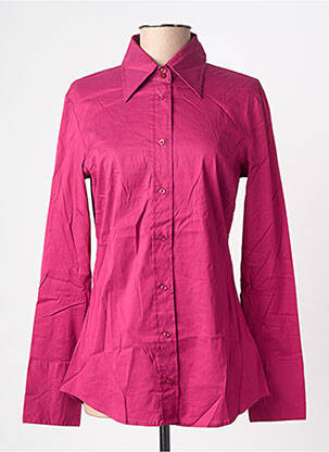 Chemisier coupe cintrée manches longues violet GUESS femme