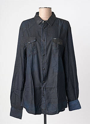 Chemise manches longues poignets boutonnés noir GUESS homme