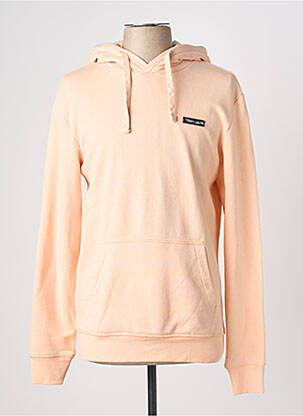 Sweat-shirt à capuche broderie manches longues rose TEDDY SMITH homme