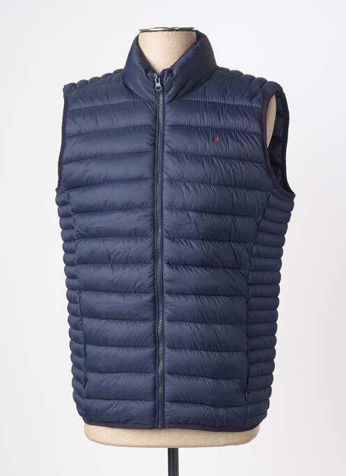 Doudoune poches sans capuche bleu TEDDY SMITH homme