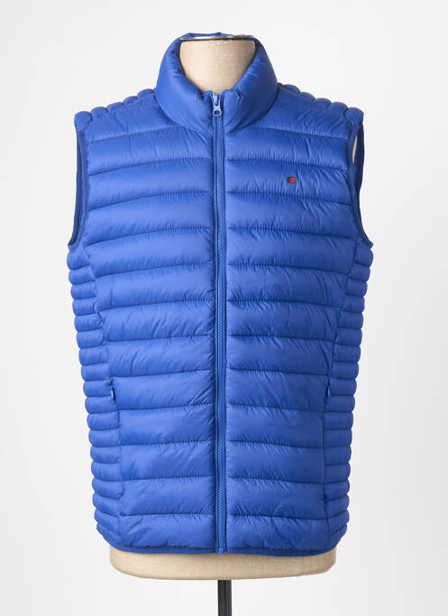 Doudoune poches sans capuche bleu fonce TEDDY SMITH homme