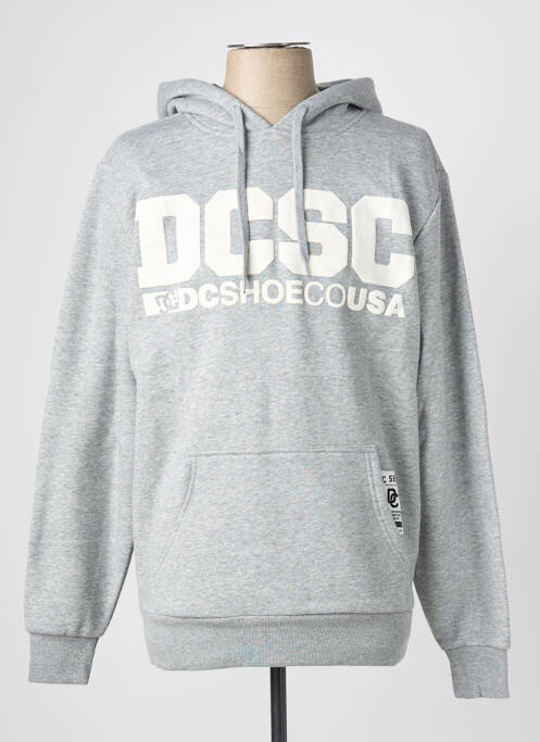 Sweat-shirt à capuche poches manches longues gris DIESEL homme