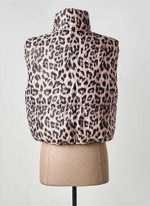 Doudoune fermeture zippée sur le devant sans capuche noir MADE IN ITALY femme