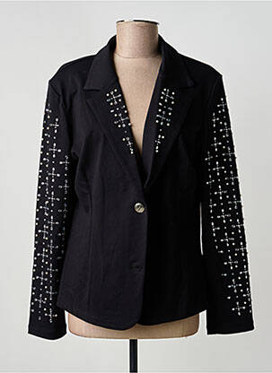 Blazer manches longues noir MISSY femme