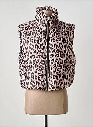 Doudoune fermeture zippée sur le devant sans capuche noir MADE IN ITALY femme