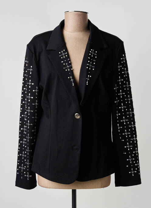 Blazer manches longues noir MISSY femme