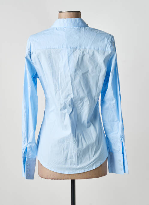 Chemisier coupe cintrée manches longues bleu ONADO femme