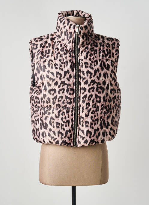 Doudoune fermeture zippée sur le devant sans capuche noir MADE IN ITALY femme