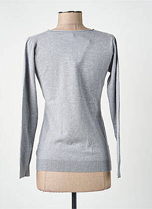 Pull coupe cintrée manches longues gris DIX ONZE (TEN-ELEVEN) femme