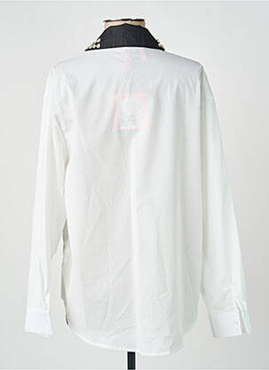 Chemisier coupe droite manches longues blanc LM LULU femme