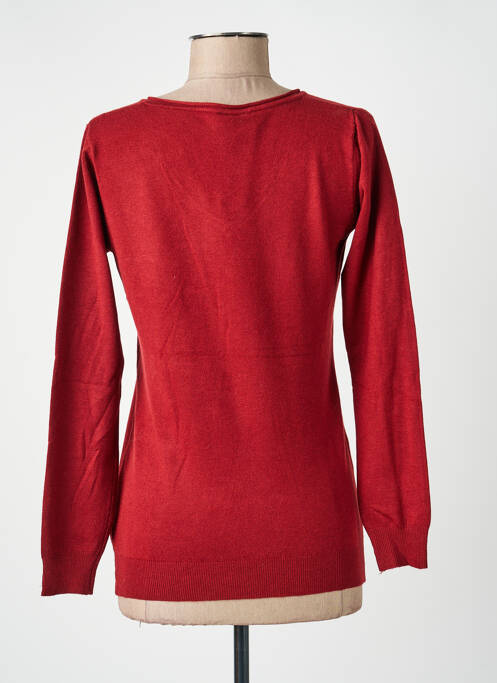 Pull coupe cintrée manches longues marron DIX ONZE (TEN-ELEVEN) femme